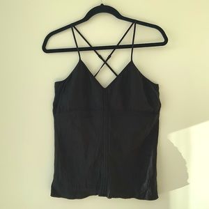 BLACK SILKY CAMI